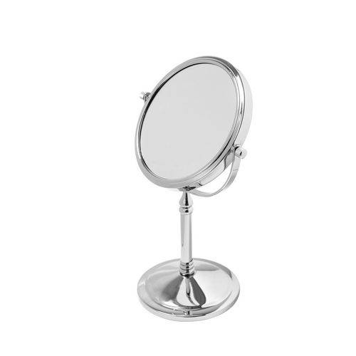 Espelho de Mesa com Base 6' Zoom 3x Aumento Dupla Face