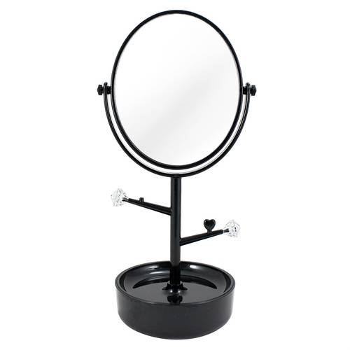 Espelho de Mesa com Suporte Preto Awa17205-P Jacki Design
