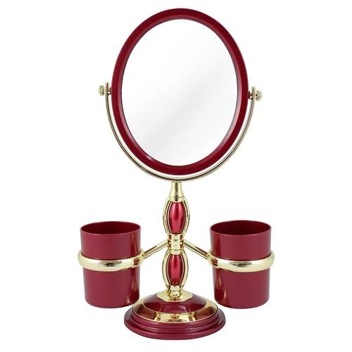 Espelho de Mesa com Suporte Vermelho Awa17139-V Jacki Design