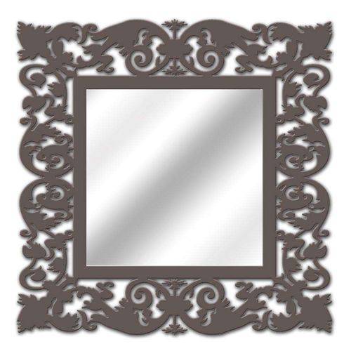 Espelho de Parede 14850i Marrom 70x70 Art Shop