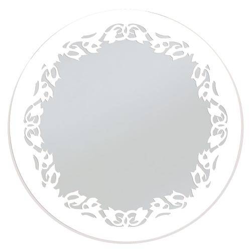 Espelho de Parede 13273b Branco 70x70 Art Shop
