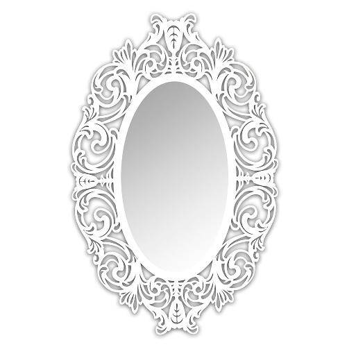 Espelho de Parede 12875b Branco 70x110 Art Shop