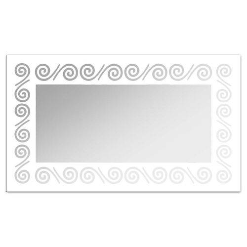Espelho de Parede 12878b Branco 70x110 Art Shop