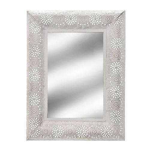 Espelho de Parede com Moldura Branca 42cm Espressione