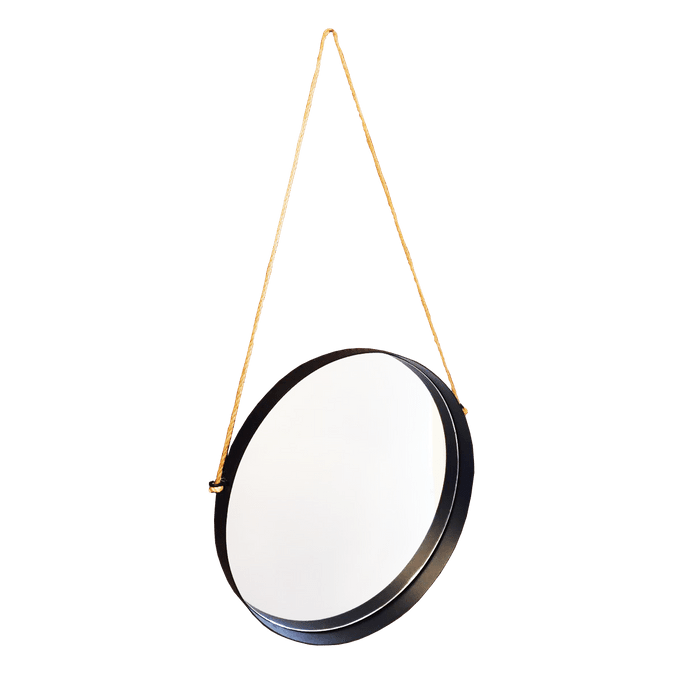 Espelho Decorativo Circle Black 46,5 Cm