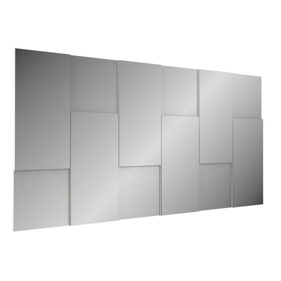 Espelho Decorativo Escala 3D 180 Cm Off White