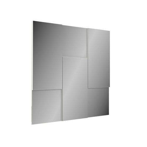 Espelho Decorativo Escala 3d 90 Cm Off White