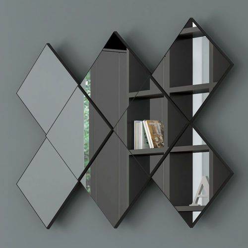 Espelho Decorativo Quadriculado 127x85cm TB83 Dalla Costa - Dalla Costa