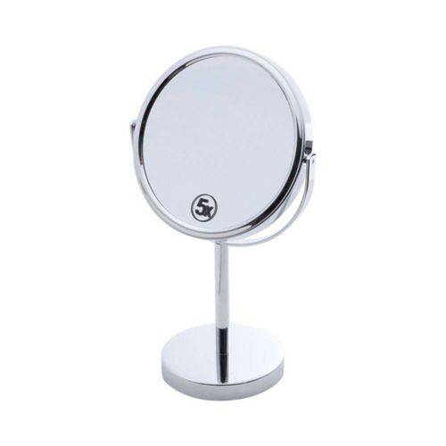 Espelho Duplo para Banheiro 19cmx12cmx32 de Ferro Cromado Rojemac Prata