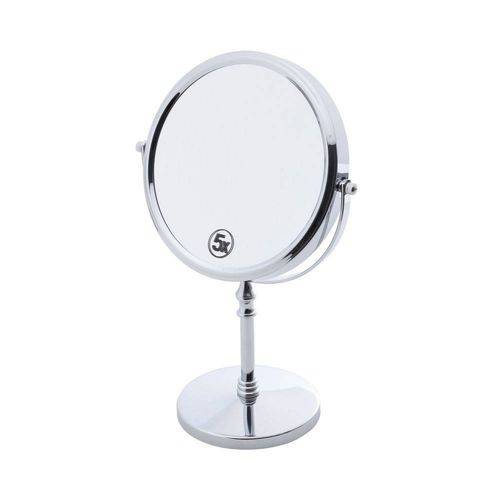 Espelho Duplo para Banheiro 23,8cmx14cmx35,2 de Ferro Cromado Rojemac Prata