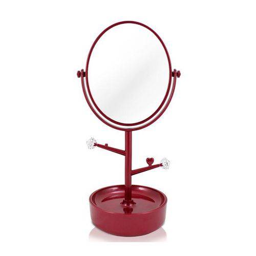 Espelho Jacki Design de Mesa para Jóias Awa17205-Vm Vermelho