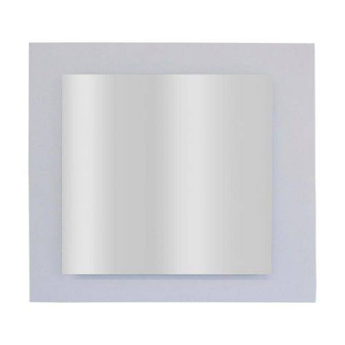 Espelho Mdf 60x60cm Lapidado Ferrara Branco 121l Epaglass