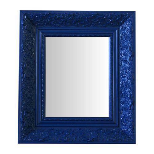 Espelho Moldura Rococó Fundo 16221 Azul Art Shop