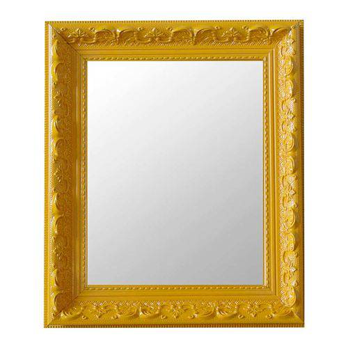 Espelho Moldura Rococó Raso 16134 Amarelo Art Shop