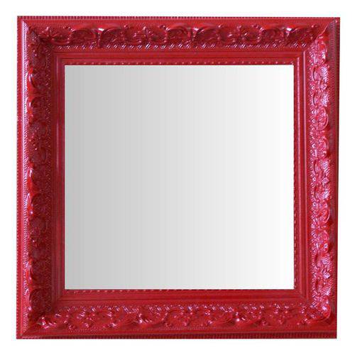 Espelho Moldura Rococó Raso 16148 Vermelho Art Shop