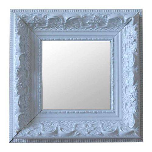 Espelho Moldura Rococó Raso 16136 Branco Art Shop