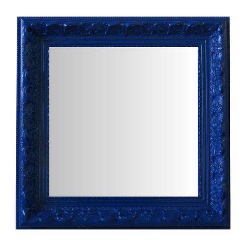 Espelho Moldura Rococó Raso 16397 Azul Art Shop