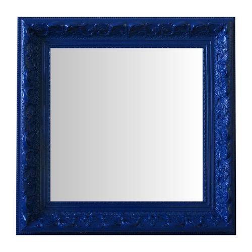 Espelho Moldura Rococó Raso 16236 Azul Art Shop