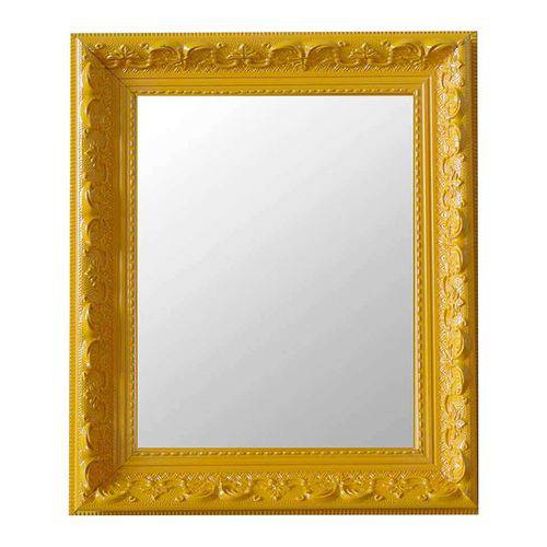 Espelho Moldura Rococó Raso 16370 Amarelo Art Shop