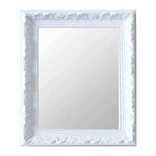 Espelho Moldura Rococó Raso 16376 Branco Art Shop