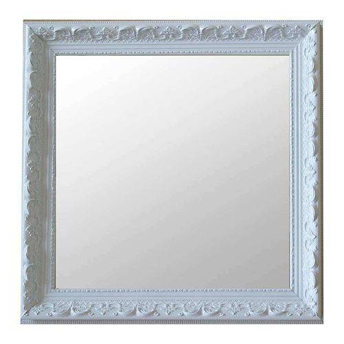 Espelho Moldura Rococó Raso 16380 Branco Art Shop
