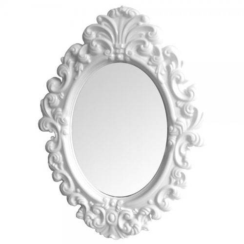 Espelho Oval Big Princess Branco 68cmx50cmx3cm