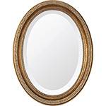 Espelho Oval Bisotê 26412 (25x37cm) Ouro Envelhecido - Ornamental Design