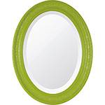 Espelho Oval Bisotê 26273 (66x85cm) Verde Retrô - Ornamental Design