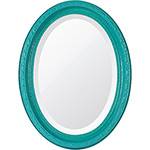 Espelho Oval Bisotê 26279 (25x37cm) Azul Dream - Ornamental Design