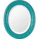 Espelho Oval Bisotê 26283 (41x50cm) Azul Dream - Ornamental Design