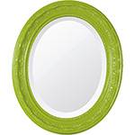Espelho Oval Bisotê 26284 (41x50cm) Verde Retrô - Ornamental Design