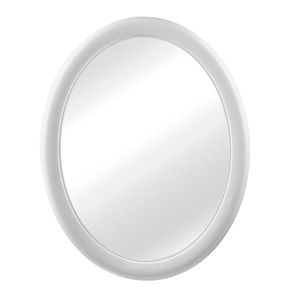 Espelho Oval C/Moldura de Plasticos Branco Primafer