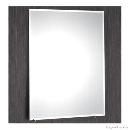 Espelho Retangular 60x45cm Simples Exclusivo Telhanorte