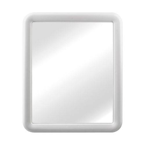 Espelho Retangular C/Moldura de Plastico Branco 5 Primafer