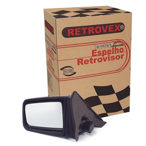 Espelho Retrovisor 2 e 4 Portas Lado Esquerdo Rx2219 Sem Controle Monza