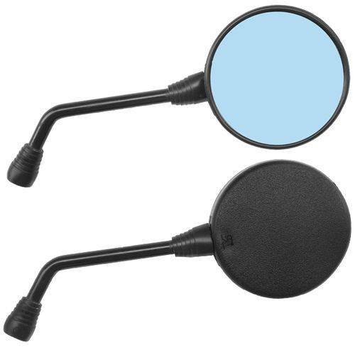 Espelho Retrovisor Modelo Original Sprint Lado Direito Rosca Inversa Lente Azul Renascença