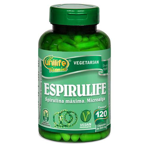 Espirulife Spirulina 120 Capsulas Unilife