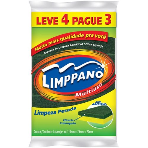 Esponja Limppano Limpeza Pesada Leve4 Pague3