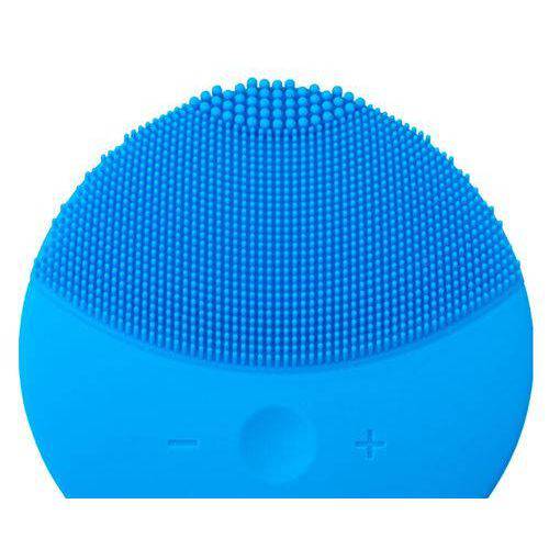 Esponja Massageadora para Limpeza Eletrica e Massageador Aparelho Escova de Limpeza Facial - Azul
