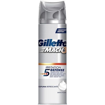 Espuma de Barbear Gillette Mach3 Irritation Defense 245g