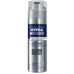 Espuma de Barbear Nivea Men Silver Protect 193g