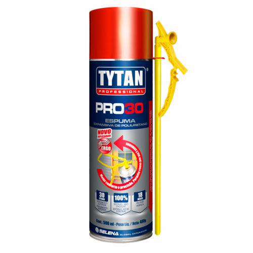 Espuma Expansiva de Poliuretano em Spray Tytan Pro 30 Ergo - 500 Ml