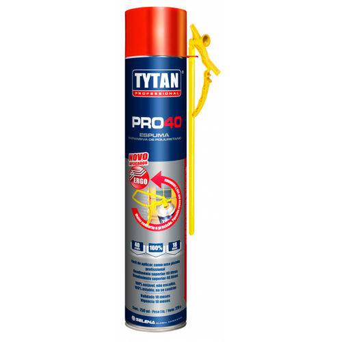 Espuma Expansiva de Poliuretano em Spray Tytan Pro 40 Ergo - 750 Ml