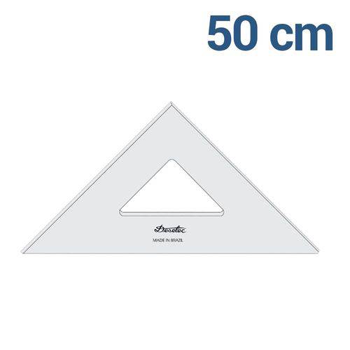 Esquadro Trident / Desetec 50 Cm 45°|45°|90° Sem Escala - 2550