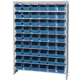 Estante Porta Componentes Cor Azul EM54/5A , 54Caixas N°5 - Marcon