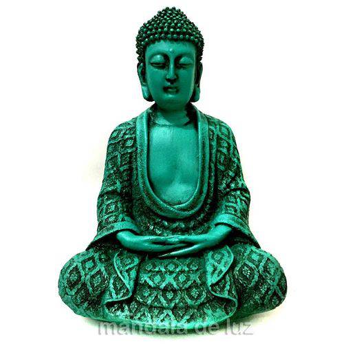 Estátua de Buda Hindu Verde 22cm