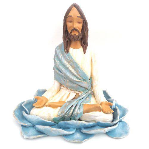 Estátua Jesus Cristo Meditando (18cm)