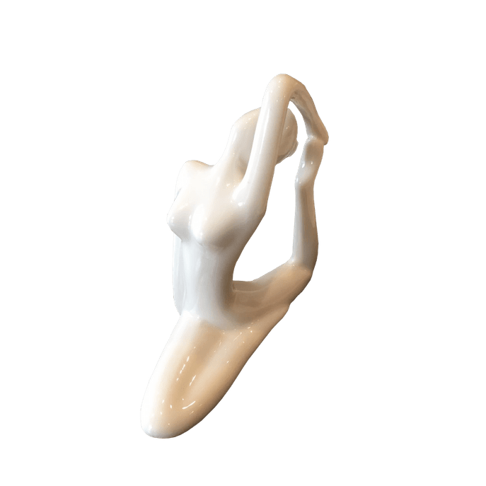 Estátua Yoga Pombo Branca Branco