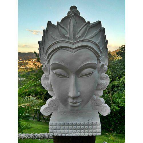 Estátueta Buda Hindu Shiva Gesso Cru Prsperidade Meditação + Incenso