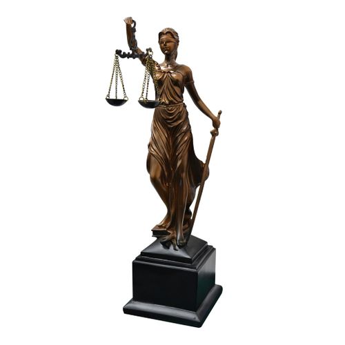 Estatueta em Resina Dama da Justiça 34 Cm